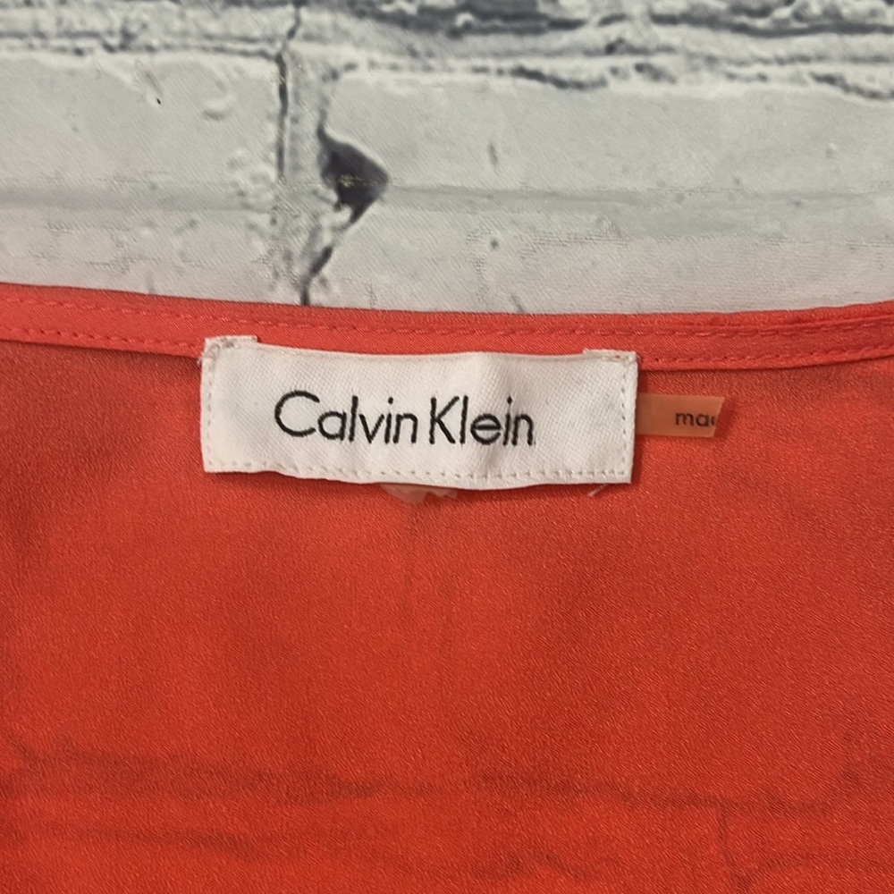 Calvin Klein Orange Blouse - Picture 10 of 12